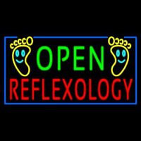 Open Refle ology Neonreclame