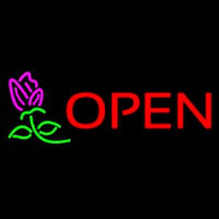 Open Rose Neonreclame