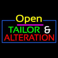 Open Tailor And Alteration Neonreclame