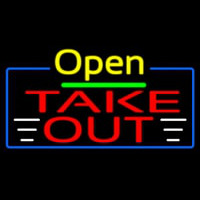 Open Take Out Neonreclame