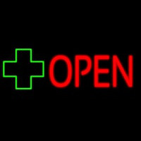 Open With Cross Logo Neonreclame