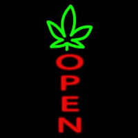 Open With Leaf Logo Neonreclame