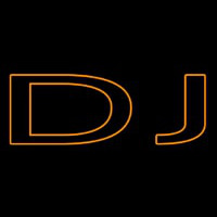 Orange Dj Double Stroke Neonreclame