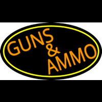 Orange Guns And Ammo Neonreclame