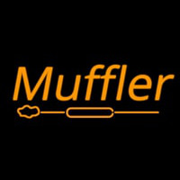 Orange Muffler With Logo Neonreclame