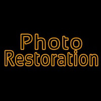 Orange Photo Restoration Neonreclame