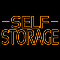 Orange Self Storage Block With Border Neonreclame