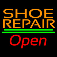 Orange Shoe Repair Open Neonreclame