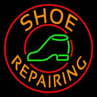 Orange Shoe Repairing Neonreclame