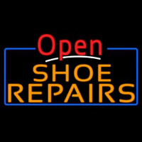Orange Shoe Repairs Open Neonreclame