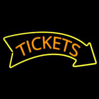 Orange Tickets Yellow Arrow Neonreclame