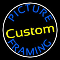 Oval Custom Picture Framing Neonreclame