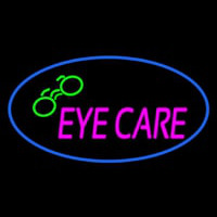 Oval Eye Care Logo Neonreclame