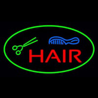Oval Hair With Comb And Scissor Neonreclame