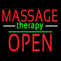 Oval Massage Therapy Open Neonreclame
