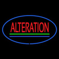 Oval Red Alteration Blue Green Line Neonreclame