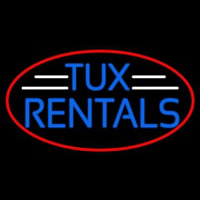 Oval Tu  Rental Neonreclame