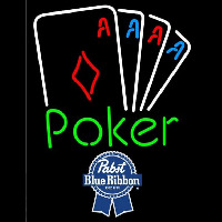 Pabst Blue Ribbon Poker Tournament Beer Sign Neonreclame