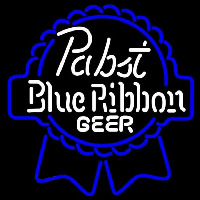 Pabst Blue White Ribbon Beer Sign Neonreclame