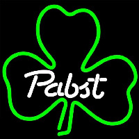 Pabst Green Clover Beer Sign Neonreclame