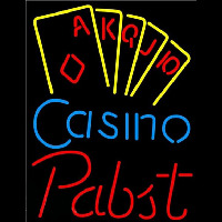 Pabst Poker Casino Ace Series Beer Sign Neonreclame