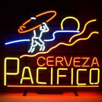 Pacifico Clara Mexican Cerveza Neon Bier Lager Bar Bord