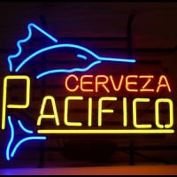 Pacifico Clara Mexican Cerveza Neon Glas Bar Pub Bord