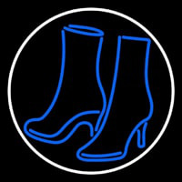 Pair Of Boots With Border Neonreclame