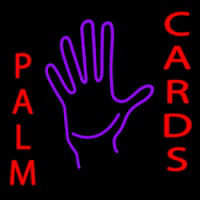 Palm Card Hands Neonreclame