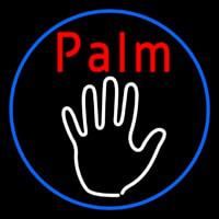 Palm Reader Logo With Blue Border Neonreclame