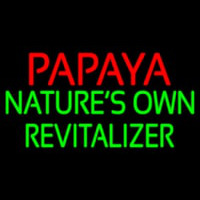 Papaya Natures Own Revitalize Neonreclame