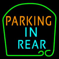 Parking In Rear Neonreclame