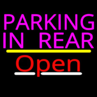 Parking In Rear Open Yellow Line Neonreclame