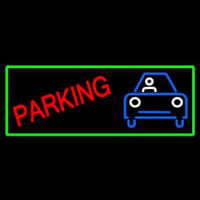 Parking With Car Neonreclame