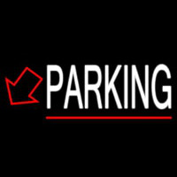 Parking With Down Arrow And Red Border Neonreclame