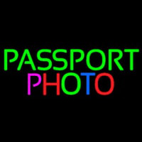 Passport Multi Color Photo Neonreclame