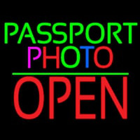Passport Multi Color Photo With Open 1 Neonreclame