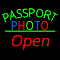 Passport Multi Color Photo With Open 2 Neonreclame