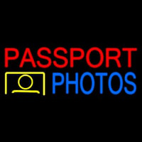 Passport Photos Block Logo Neonreclame