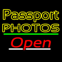 Passport Photos Block With Open 3 Neonreclame