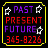 Past Present Future Border Neonreclame