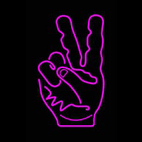 Peace Fingers Neonreclame
