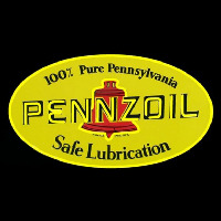 Pennzoil Logo Safe Lubrication Neonreclame