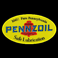 Pennzoil Safe Lubrication Neonreclame