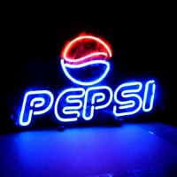 Pepsi Soda Bier Bar Open Neonreclame