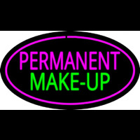 Permanent Make Up Oval Pink Neonreclame