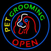 Pet Grooming Open Block Neonreclame