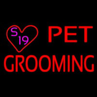 Pet Grooming With Heart Neonreclame