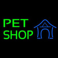 Pet Shop With Blue Logo Neonreclame