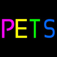 Pets Multicolored Neonreclame